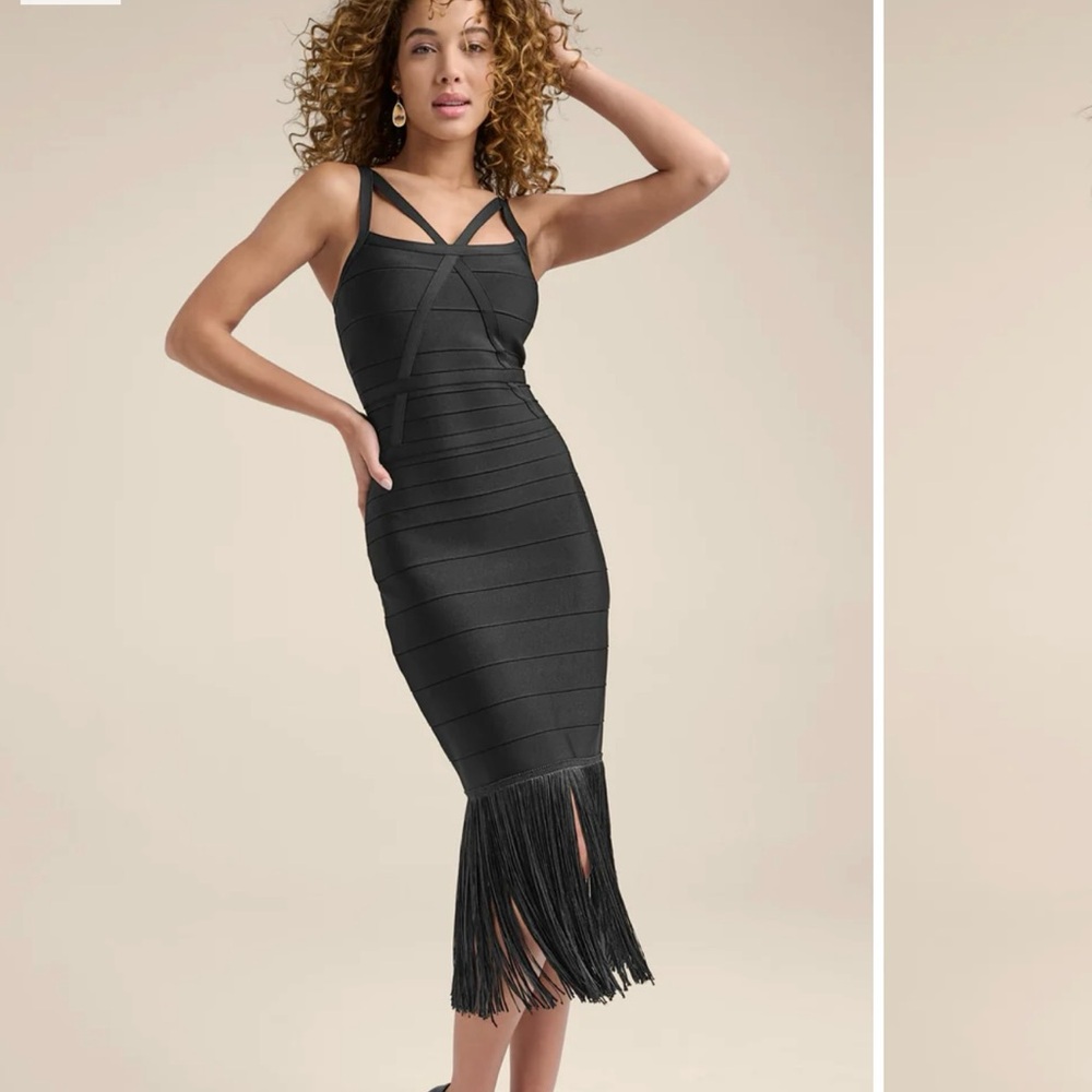 Super fun dress from Venus.  Black, size Large fabric very flexible